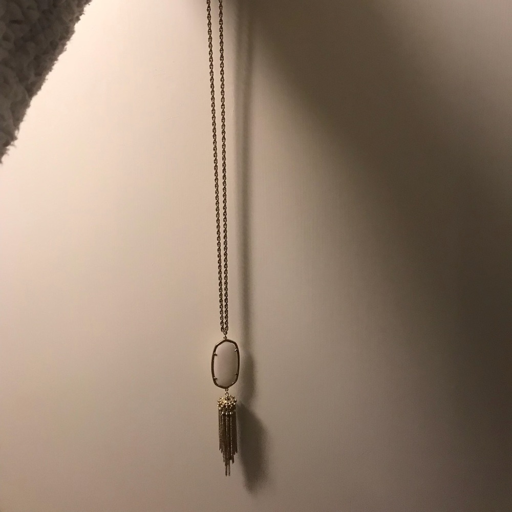 White Kendra Scott Rayne Necklace